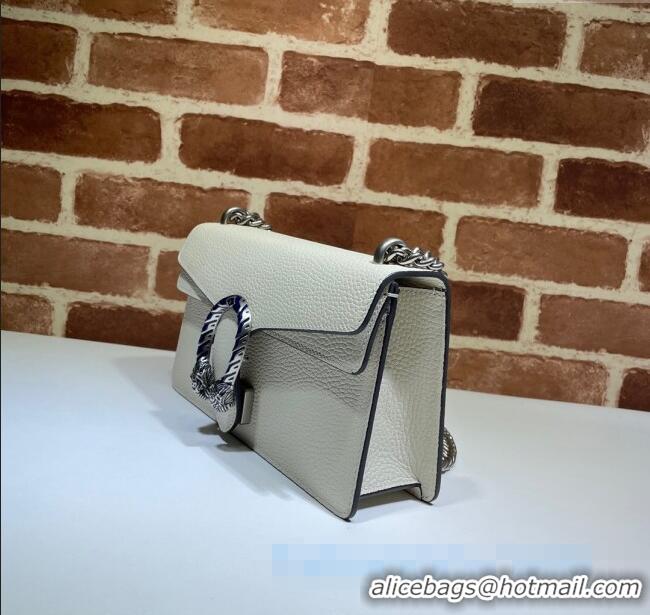 Pretty Style Gucci Dionysus Grained Leather Small Shoulder Bag ‎499623 White/Blue/Silver 2024