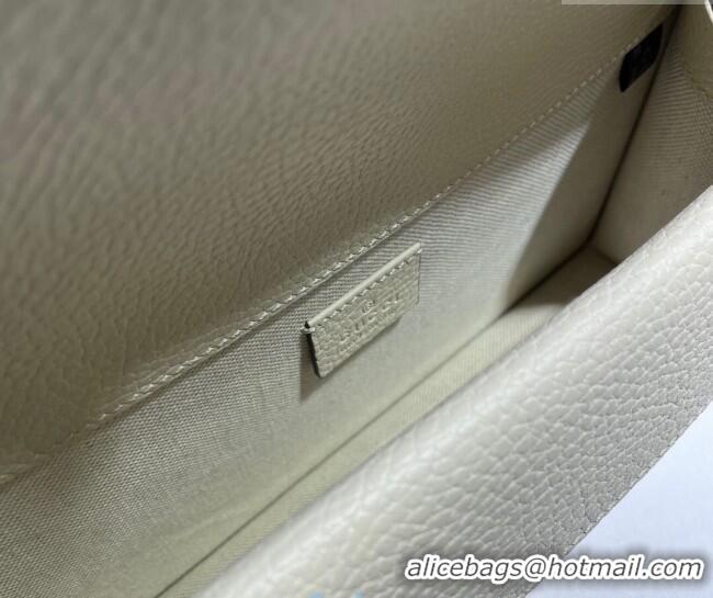 Pretty Style Gucci Dionysus Grained Leather Small Shoulder Bag ‎499623 White/Blue/Silver 2024