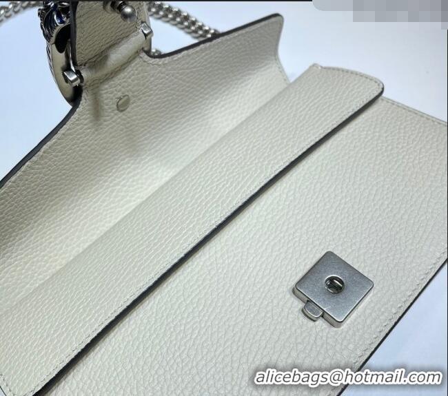 Pretty Style Gucci Dionysus Grained Leather Small Shoulder Bag ‎499623 White/Blue/Silver 2024