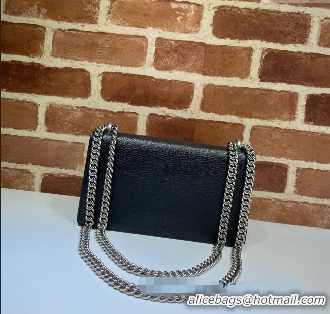 Shop Grade Gucci Dionysus Grained Leather Small Shoulder Bag ‎499623 Black/Blue/Silver 2024