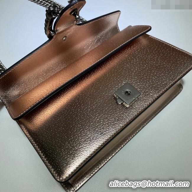 Buy Specials Gucci Dionysus Metallic Leather Small Bag with Strass 499623 Rose Gold 2024
