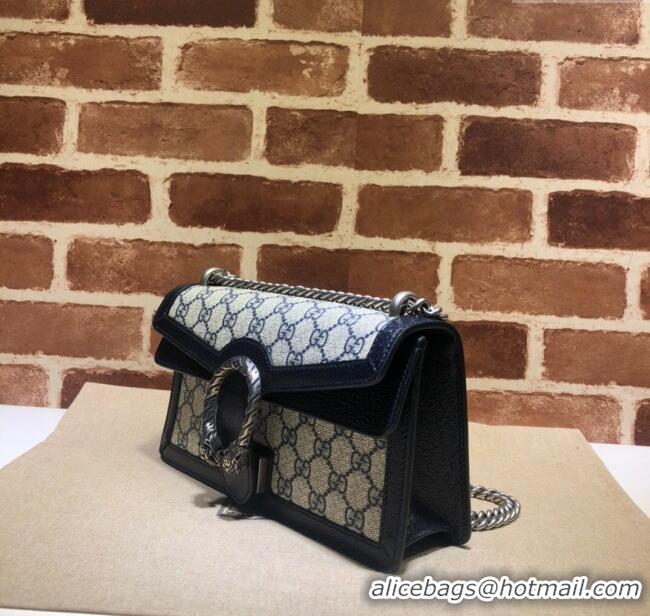 Buy Fashionable Gucci Dionysus GG Canvas and Leather Small Bag 499623 Beige/Blue 2024