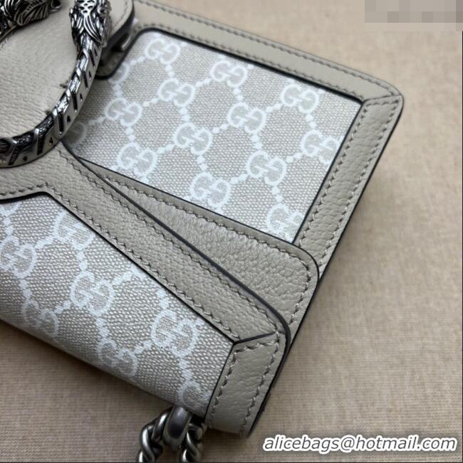 Buy Classic Gucci Dionysus GG Canvas and Leather Small Bag 499623 Beige/Oatmeal 2024