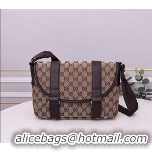 Most Popular Gucci GG Canvas Messenger Shoulder Bag 374429 Beige/Coffee Brown 2024