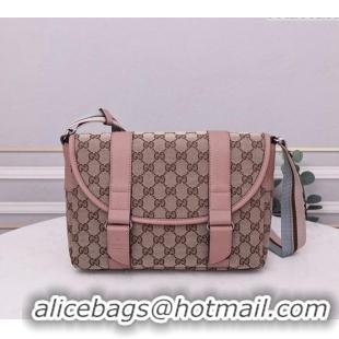 New Fashion Gucci GG Canvas Messenger Shoulder Bag 374429 Beige/Nude Pink 2024