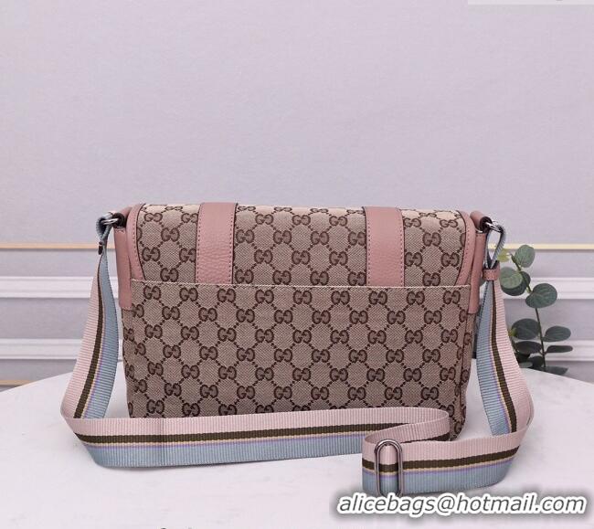 New Fashion Gucci GG Canvas Messenger Shoulder Bag 374429 Beige/Nude Pink 2024