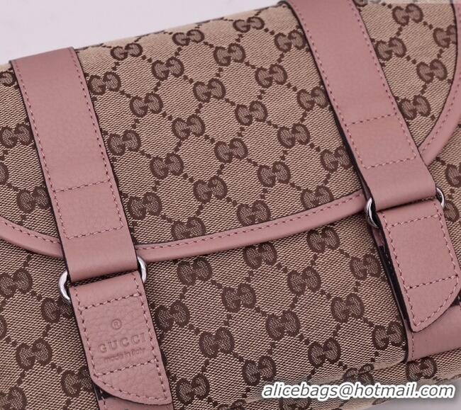 New Fashion Gucci GG Canvas Messenger Shoulder Bag 374429 Beige/Nude Pink 2024