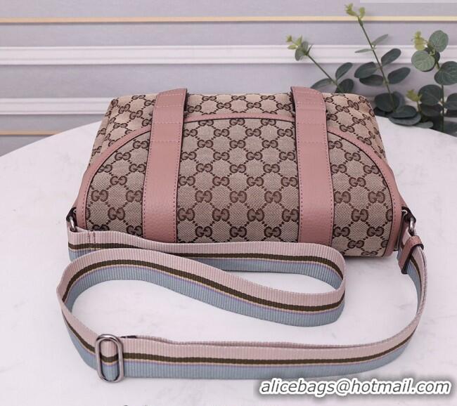 New Fashion Gucci GG Canvas Messenger Shoulder Bag 374429 Beige/Nude Pink 2024