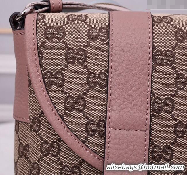 New Fashion Gucci GG Canvas Messenger Shoulder Bag 374429 Beige/Nude Pink 2024