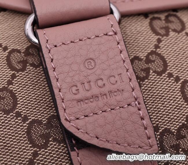 New Fashion Gucci GG Canvas Messenger Shoulder Bag 374429 Beige/Nude Pink 2024