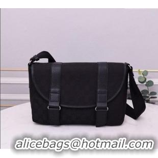 Inexpensive Gucci GG Canvas Messenger Shoulder Bag 374429 Black 2024