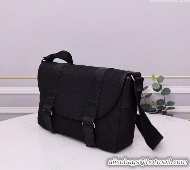 Inexpensive Gucci GG Canvas Messenger Shoulder Bag 374429 Black 2024