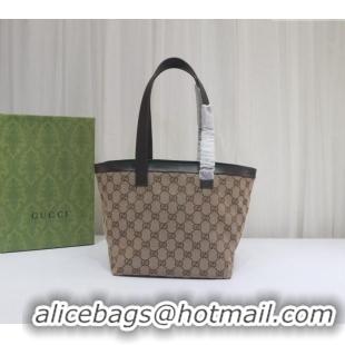 New Cheap Gucci Totissima GG Canvas Small Tote Bag 788211 Beige/Coffee Brown 2024