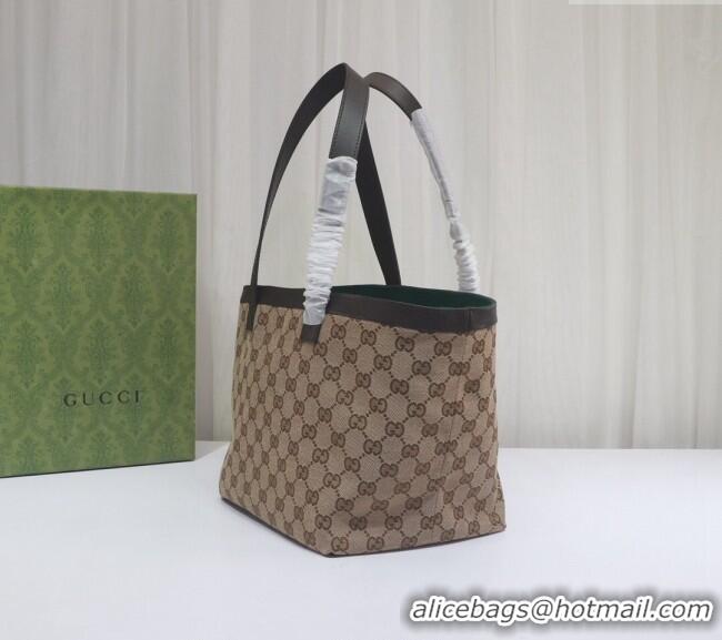 New Cheap Gucci Totissima GG Canvas Small Tote Bag 788211 Beige/Coffee Brown 2024