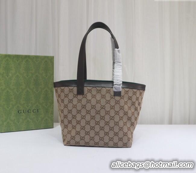 New Cheap Gucci Totissima GG Canvas Small Tote Bag 788211 Beige/Coffee Brown 2024