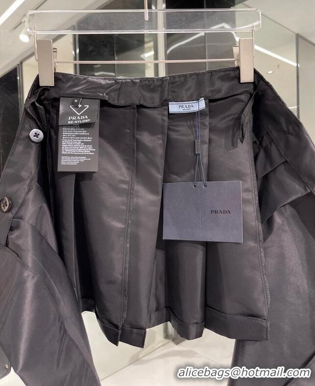 ​Top Grade Prada Pleated Miniskirt PA2167 Black 2025