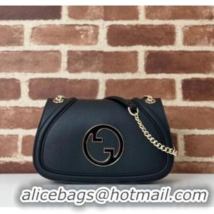 Best Cheap Gucci Blondie Leather Small Shoulder Bag 815715 Black 2024