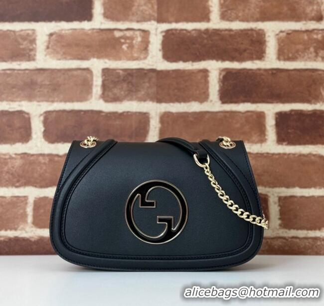Best Cheap Gucci Blondie Leather Small Shoulder Bag 815715 Black 2024