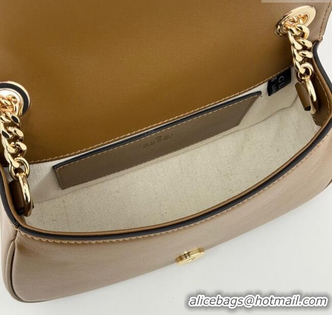 Top Quality Gucci Blondie Mini Shoulder Bag in 815711 Brown Suede 2024