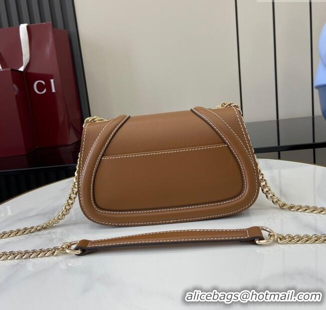 Cheapest Gucci Blondie Leather Mini Shoulder Bag 815711 Brown 2024