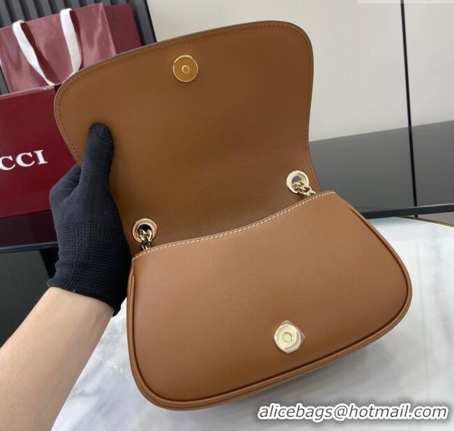 Cheapest Gucci Blondie Leather Mini Shoulder Bag 815711 Brown 2024