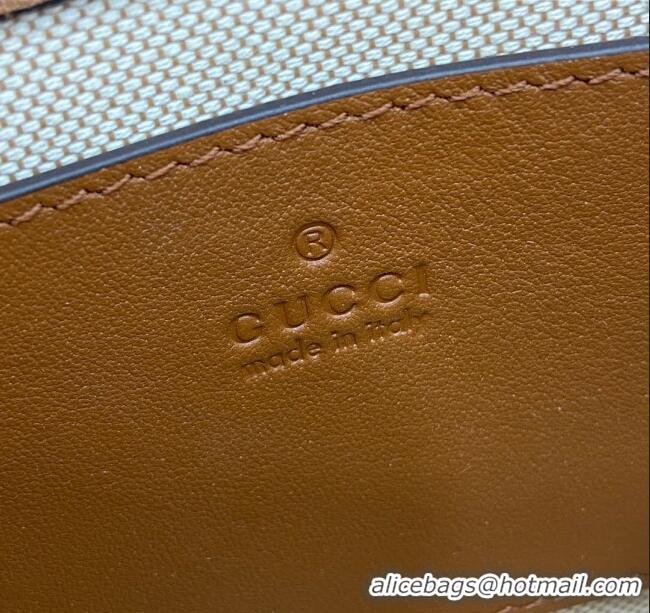Cheapest Gucci Blondie Leather Mini Shoulder Bag 815711 Brown 2024