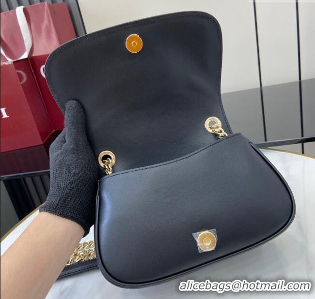 Discount Gucci Blondie Mini Shoulder Bag in Linen Canvas 815711 Black 2024