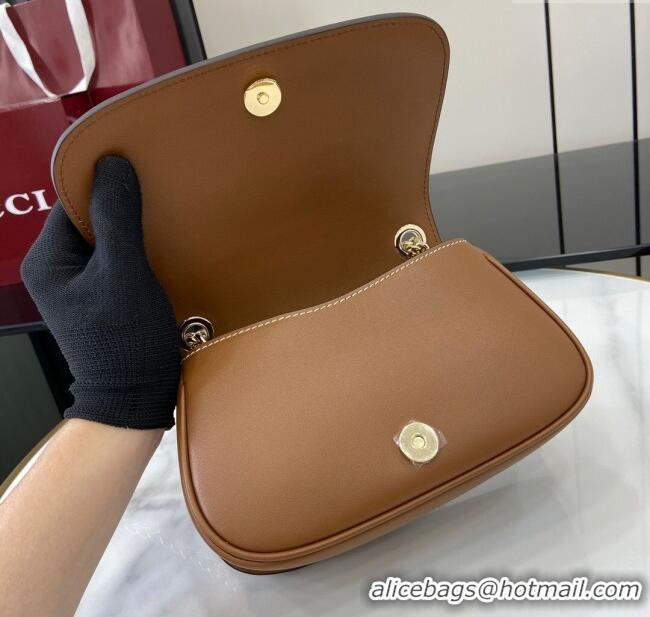 Spot Bulk Gucci Blondie Mini Shoulder Bag in Linen Canvas 815711 Brown 2024