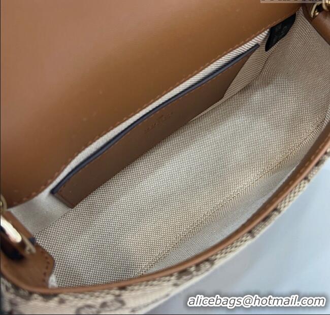 Grade Quality Gucci Blondie GG Canvas Mini Shoulder Bag 815711 Beige/Brown 2024