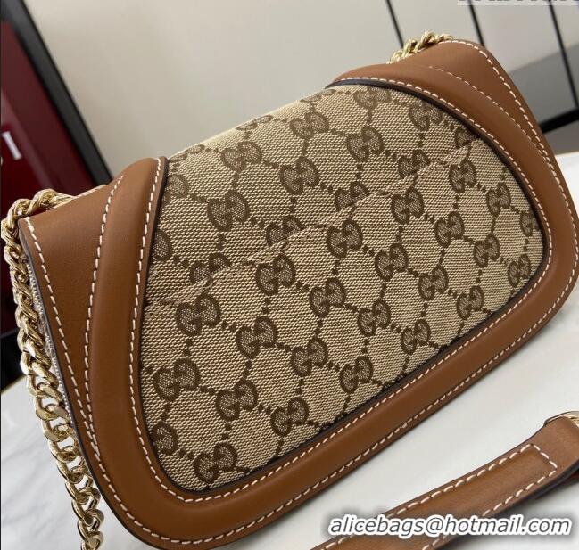 Grade Quality Gucci Blondie GG Canvas Mini Shoulder Bag 815711 Beige/Brown 2024