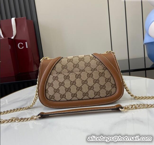 Grade Quality Gucci Blondie GG Canvas Mini Shoulder Bag 815711 Beige/Brown 2024
