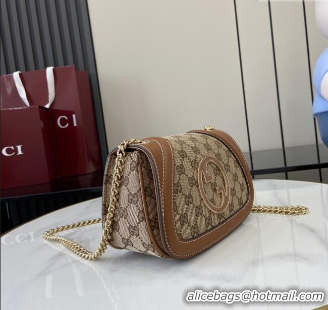 Grade Quality Gucci Blondie GG Canvas Mini Shoulder Bag 815711 Beige/Brown 2024