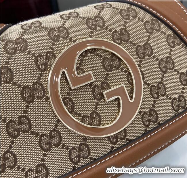 Grade Quality Gucci Blondie GG Canvas Mini Shoulder Bag 815711 Beige/Brown 2024