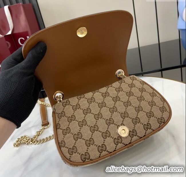 Grade Quality Gucci Blondie GG Canvas Mini Shoulder Bag 815711 Beige/Brown 2024