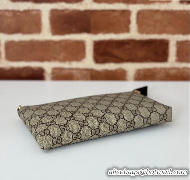 Luxury Classic Gucci GG Canvas Chain Shoulder Bag 779791 Beige/Black 2024