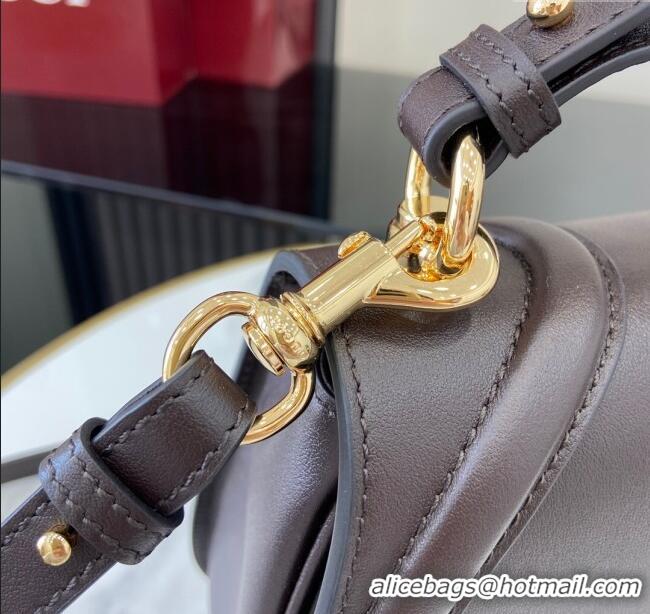 Market Sells Gucci Blondie Large Top Handle Bag 815716 Coffee Smooth Leather 2024