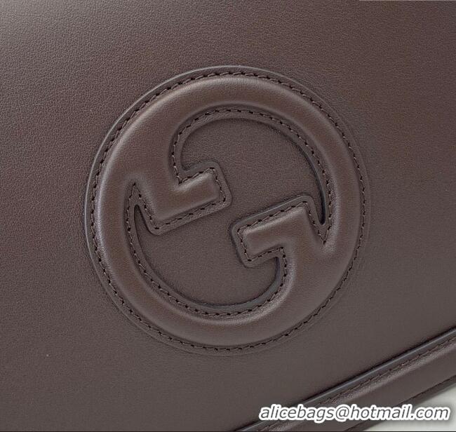 Market Sells Gucci Blondie Large Top Handle Bag 815716 Coffee Smooth Leather 2024
