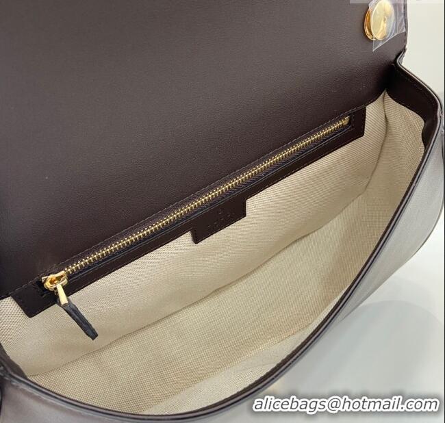 Market Sells Gucci Blondie Large Top Handle Bag 815716 Coffee Smooth Leather 2024