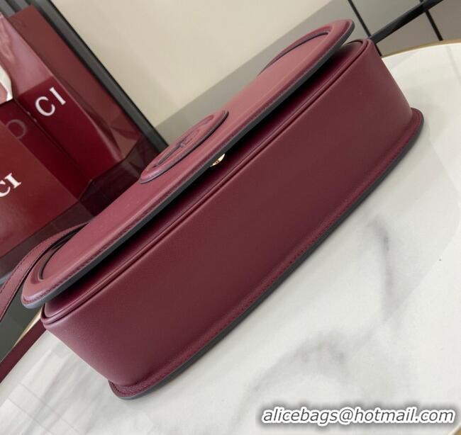 Buy Wholesale Gucci Blondie Large Top Handle Bag 815716 Burgundy Smooth Leather 2024