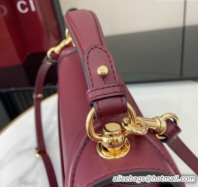 Buy Wholesale Gucci Blondie Large Top Handle Bag 815716 Burgundy Smooth Leather 2024