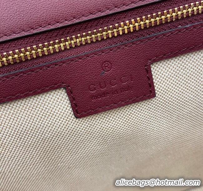 Buy Wholesale Gucci Blondie Large Top Handle Bag 815716 Burgundy Smooth Leather 2024