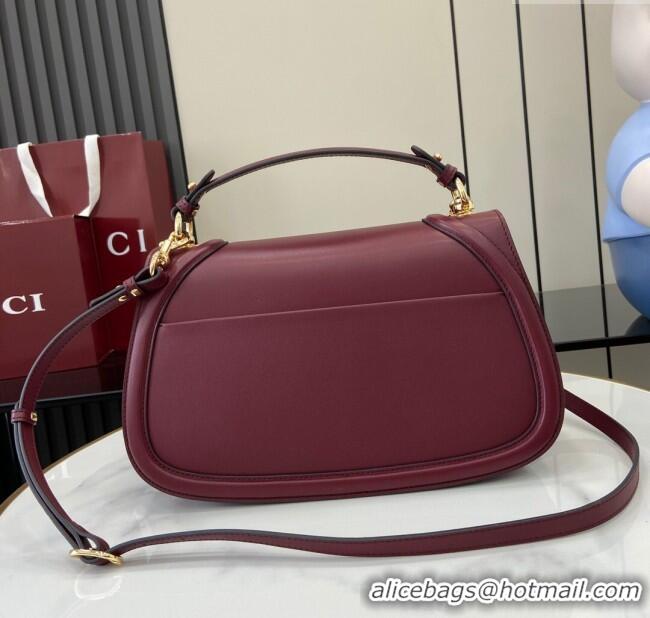 Buy Wholesale Gucci Blondie Large Top Handle Bag 815716 Burgundy Smooth Leather 2024