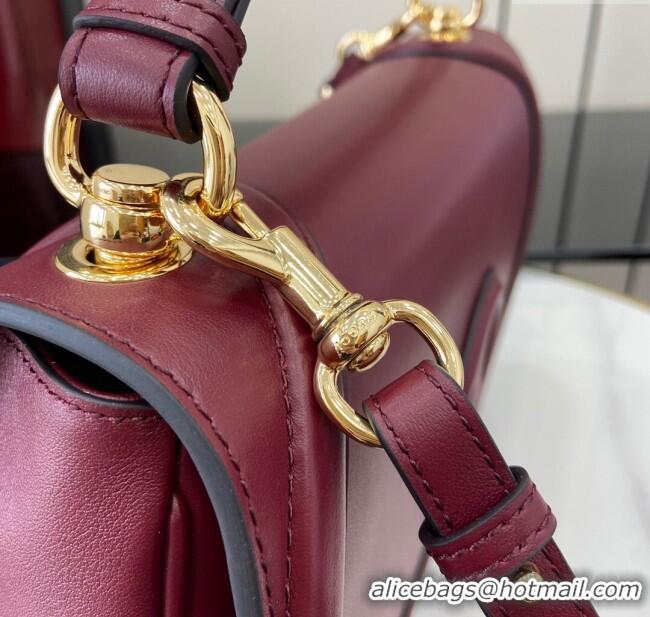 Buy Wholesale Gucci Blondie Large Top Handle Bag 815716 Burgundy Smooth Leather 2024