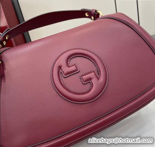 Buy Wholesale Gucci Blondie Large Top Handle Bag 815716 Burgundy Smooth Leather 2024