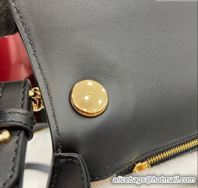 New Design Gucci Blondie Large Top Handle Bag 815716 Black Smooth Leather 2024