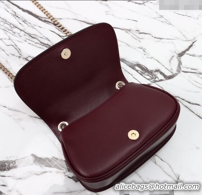 Spot Bulk Gucci Blondie Mini Shoulder Bag in Suede 815711 Burgundy/Red 2024