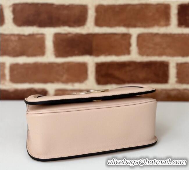 Classic Cheap Gucci Blondie Mini Shoulder Bag in Leather 815711 Light Pink 2024
