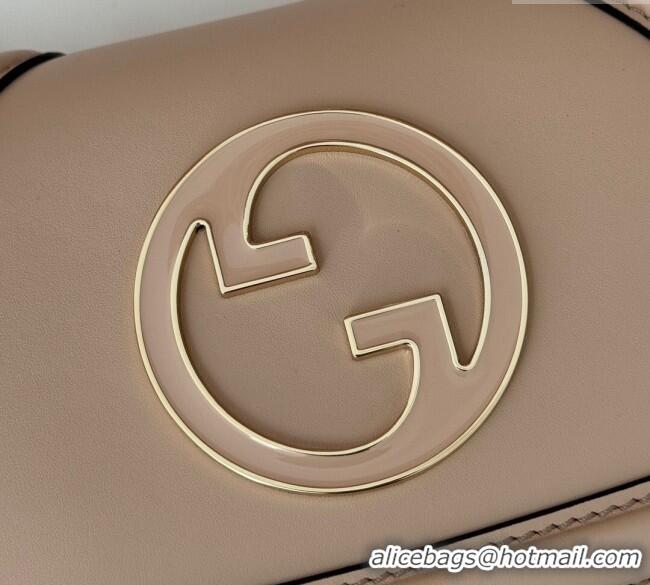Classic Cheap Gucci Blondie Mini Shoulder Bag in Leather 815711 Light Pink 2024