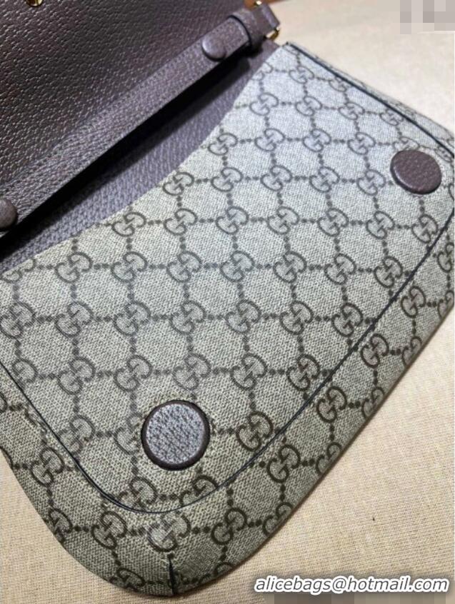 Best Price Gucci Blondie GG Canvas Shoulder Bag with Interlocking G 699268 Brown 2024