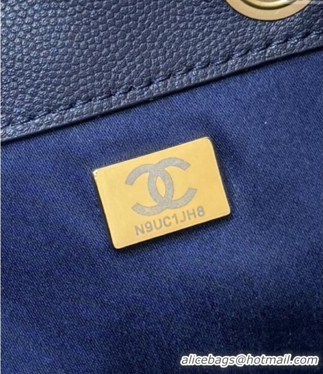 Grade Design Chanel 25 Small Handbag in Grained Calfskin AS5293 Deep Blue 2025 Top Quality